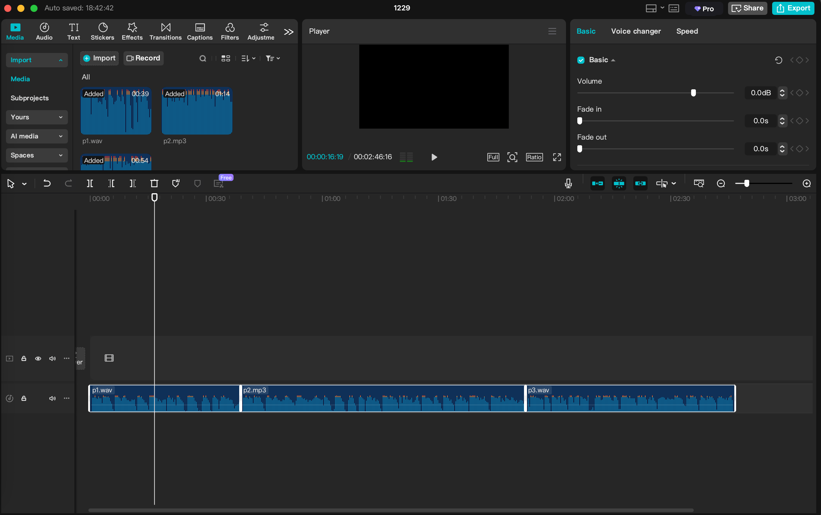 Audio waveform visualization showing the segmentation process and timestamp extraction